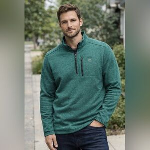 Timberland Men's Size XXL /TTG Green Full Zip Fleece Jacket